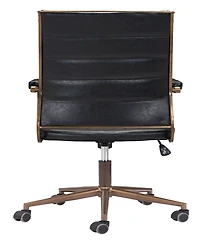 Zuo 41" Steel, Polyurethane Auction Swivel Base Office Chair