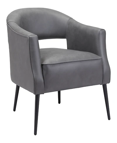 Zuo 30" Steel, Polyester Berkeley Boho Chic Accent Chair