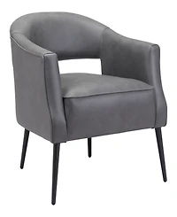 Zuo 30" Steel, Polyester Berkeley Boho Chic Accent Chair