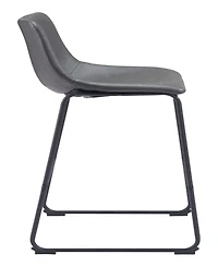 Zuo 39" each, Set of 2 Steel, Polyurethane Smart Bar Chair