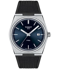 Tissot Men's Swiss Prx Black Rubber Strap Watch 40mm