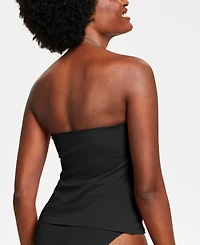 Vince Camuto Strapless Draped Tankini Top
