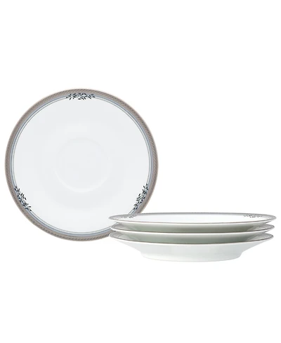 Noritake Laurelvale 4 Piece Saucer Set, Service for 4