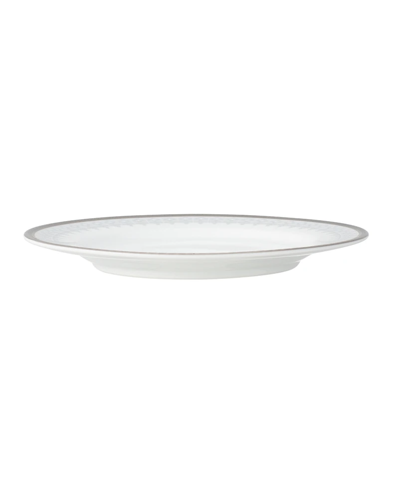 Noritake Silver Colonnade 4 Piece Bread Butter/Appetizer Plates Set, Service for 4