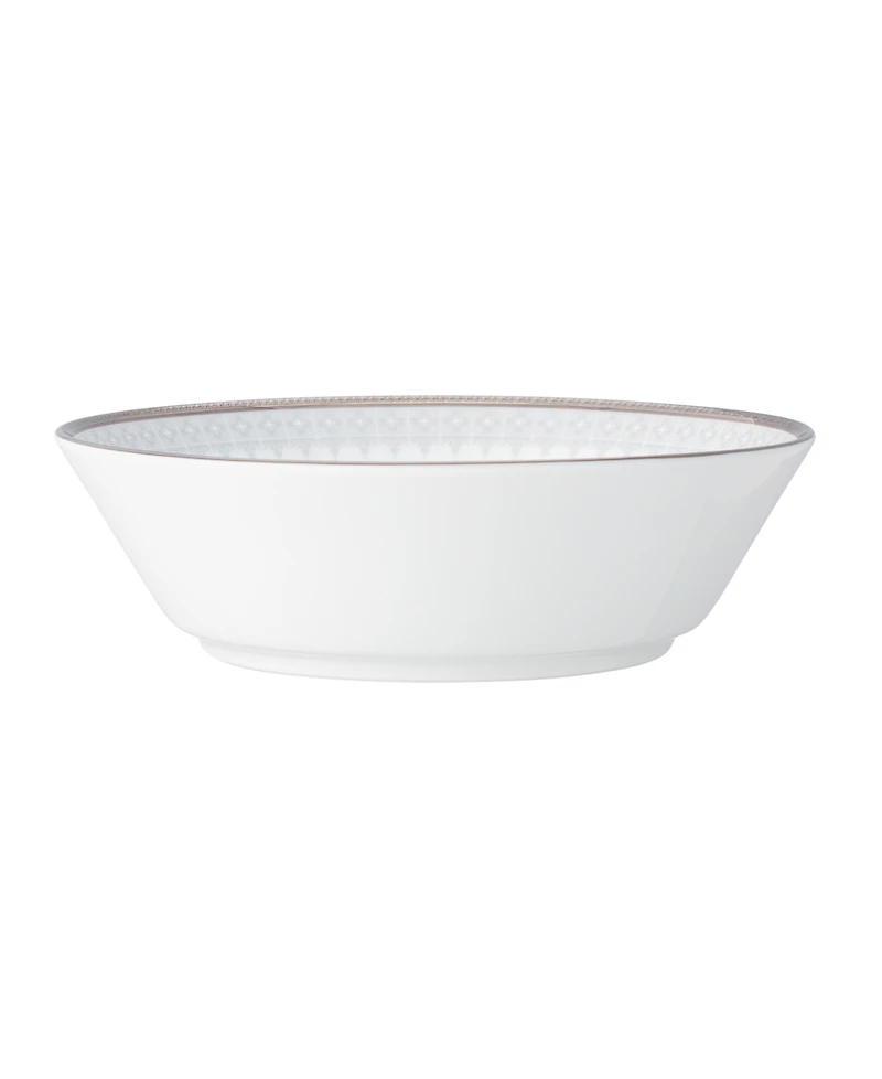Noritake Silver Colonnade 4 Piece Soup Bowl Set, Service for 4