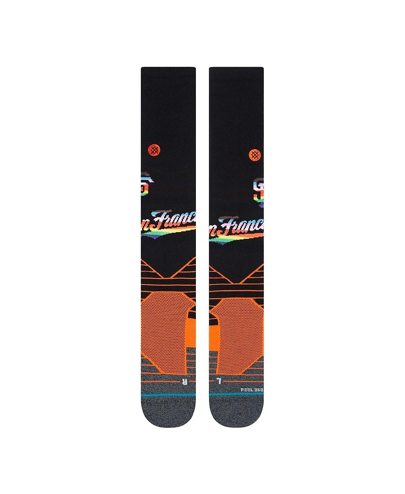 Men's Stance Black, Orange San Francisco Giants Pride Diamond Pro Over the Calf Socks