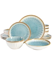 Gibson Elite Mayfair Bay 16 Pc. Dinnerware Set, Service for 4