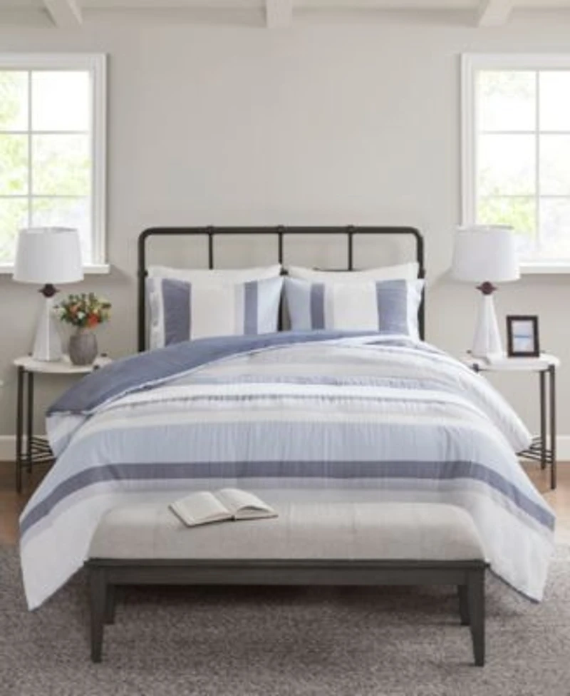 Madison Park Allegany 3 Piece Jacquard Duvet Cover Sets