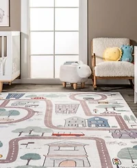 Nuloom Felix Chalea Kids Town Washable Area Rug