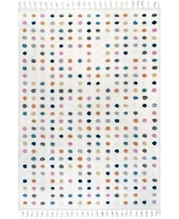 Nuloom Loft Behati Polka Dot Kids Tasseled Area Rug