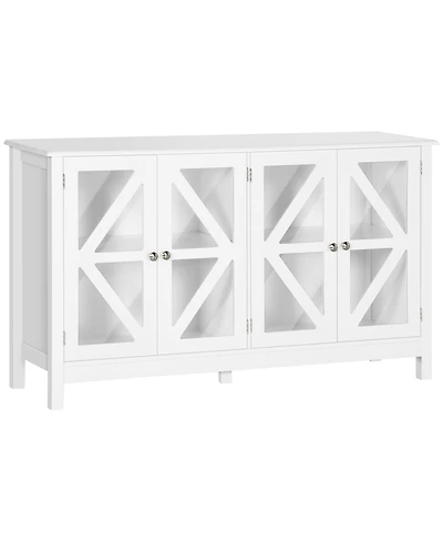 Homcom Kitchen Sideboard Storage Cabinet with Doors,