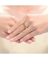 Ra 14K Gold Plated Modern Band Ring