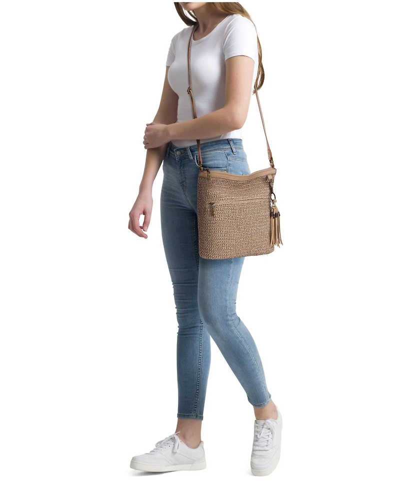 The Sak Women's Lucia Crochet Medium Crossbody Bag