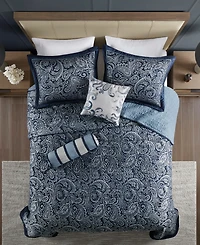 Madison Park Adeline Paisley Reversible Jacquard 5-Pc. Bedspread Set