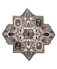 Closeout! Lr Home Super SHAPE50922 5' x 5' Novelty Star Area Rug