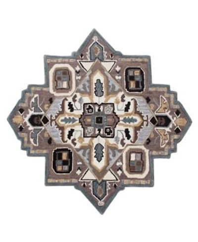 Closeout Lr Home Super Shape50922 Novelty Area Rug