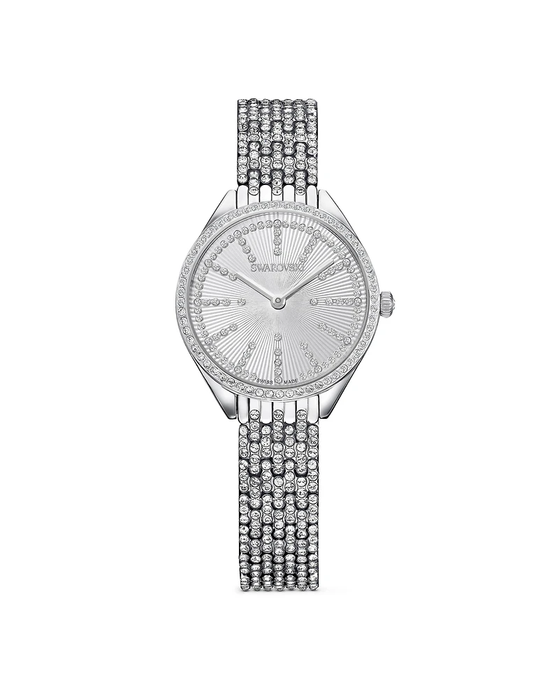 Swarovski Women's Quartz Attract Stainless Steel Watch, Swiss Made 30mm