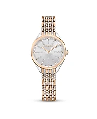 Swarovski Women's Quartz Attract Mixed Metal Watch, Swiss Made 30mm