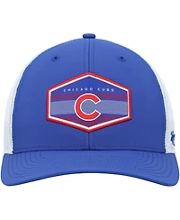 Men's '47 Brand Royal, White Chicago Cubs Burgess Trucker Snapback Hat
