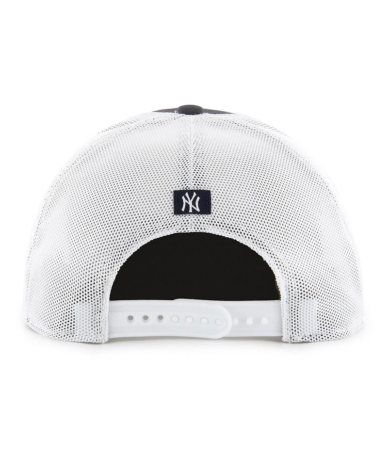 Men's '47 Brand Navy, White New York Yankees Spring Training Burgess Trucker Snapback Hat