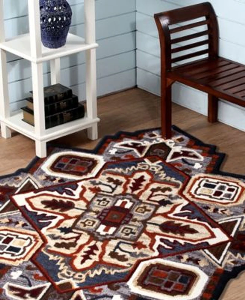 Closeout Lr Home Super Shape50923 Novelty Area Rug
