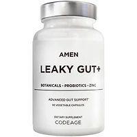 Amen Leaky Gut Supplement - Advanced Formula with Bioavailable L Glutamine, Zinc, Turmeric, Dgl Licorice Root - Marshmallow Root
