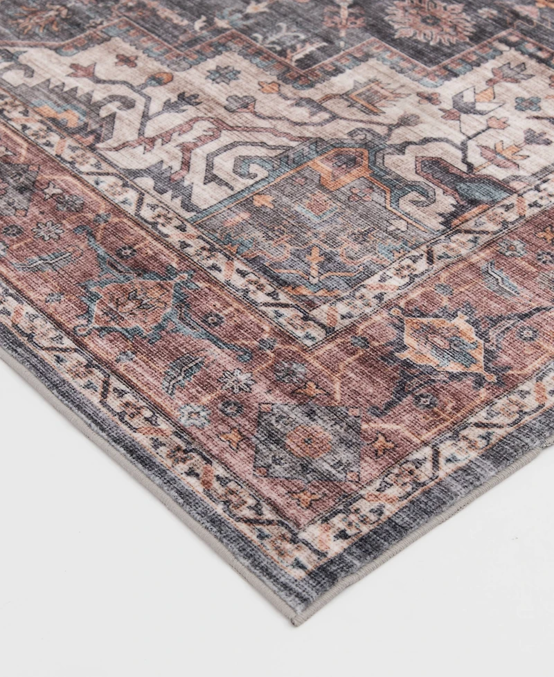 Mink Home Velvet Touch Washable Chan-001 5' x 7' Area Rug