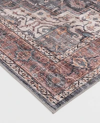 Mink Home Velvet Touch Washable Chan-001 5' x 7' Area Rug