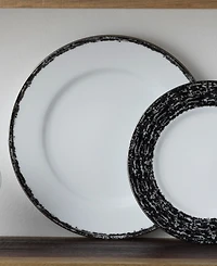 Noritake Rill Set of 4 Dinner Plates, Service for