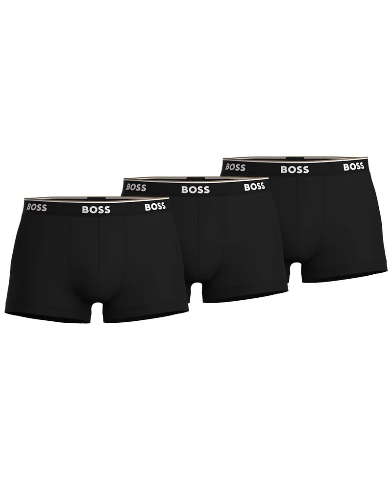 Hugo by Boss Men's Power 3-Pk. Trunk Underwear