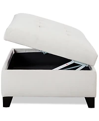 Closeout! Kallison 53" Fabric Storage Ottoman, Created for Macy's