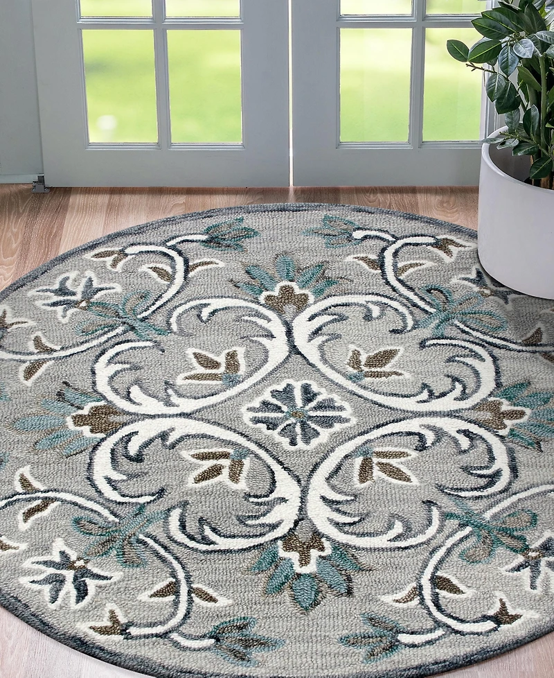 Lr Home Sweet Sinuo-152 4' x 4' Round Area Rug
