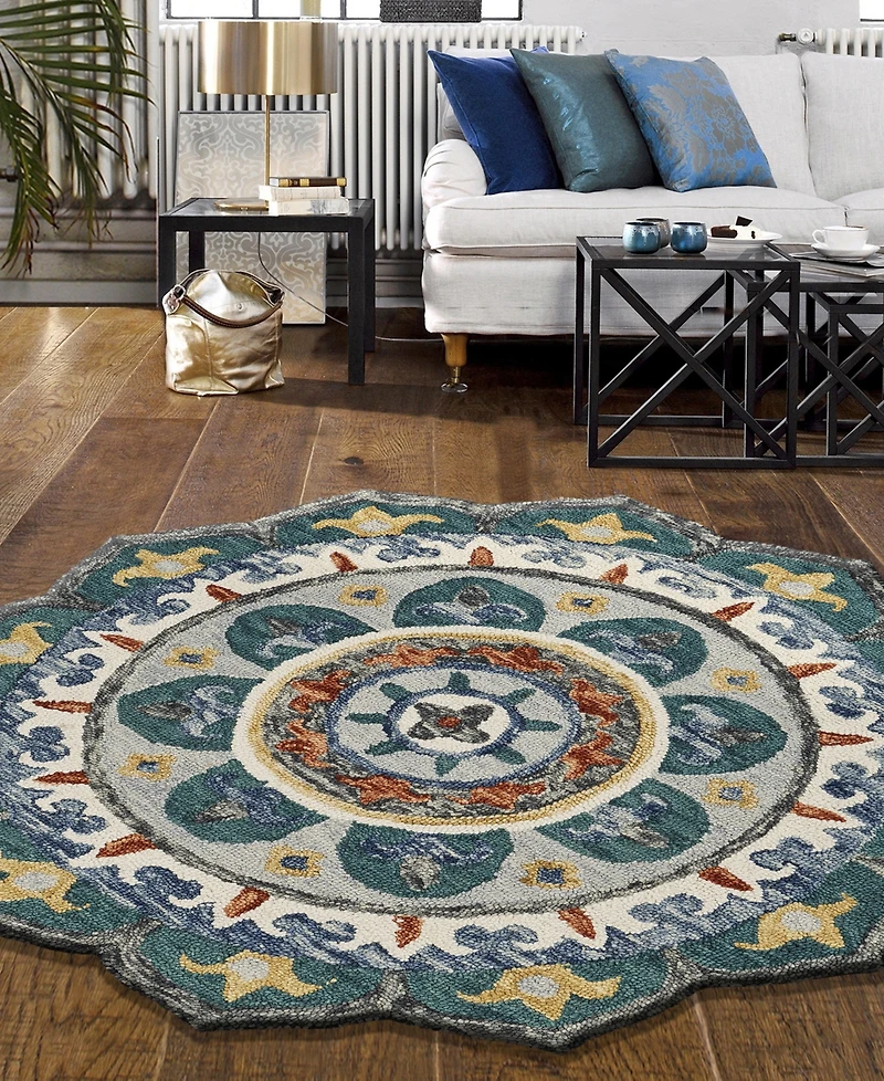 Lr Home Sweet Sinuo-109 4' x 4' Round Area Rug