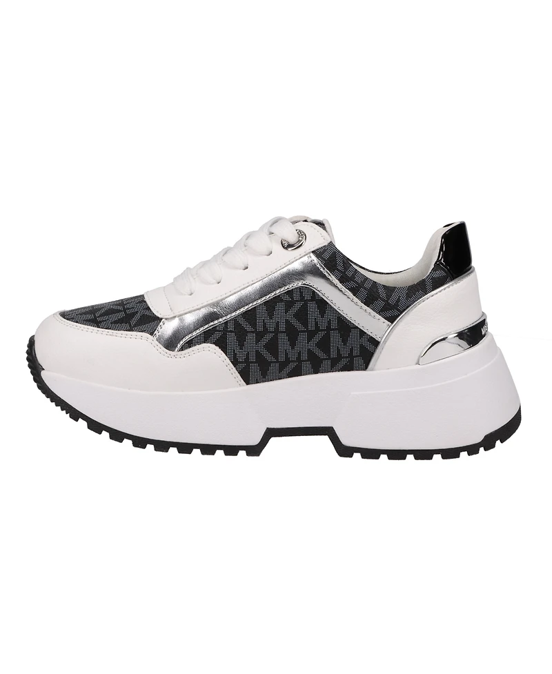 Michael Kors Little Girls Cosmo Maddy Logo Repeat Sneakers