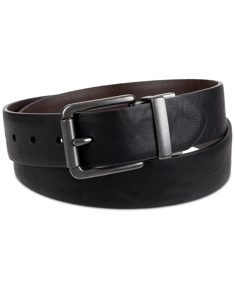 Levi's Men's Plaque Buckle Reversible Stretch Belt