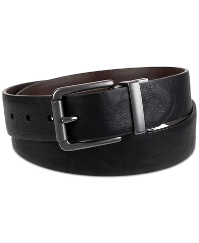 Levi's Men's Plaque Buckle Reversible Stretch Belt