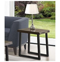 Closeout Steve Silver Jennings 22" Solid Wood Live Edge End Table