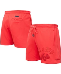 Men's Pro Standard Atlanta Braves Triple Red Classic Shorts