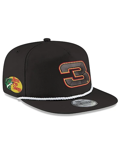 Men's New Era Black Dale Earnhardt Jr. Bass Pro Shops Golfer Adjustable Hat