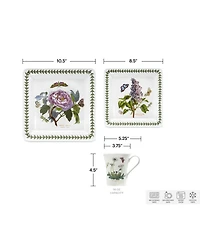 Portmeirion Botanic Garden Square 12 Pc. Dinnerware Set, Service for 4