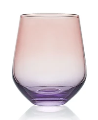 Mikasa Chroma 13 Ounce Stemless Wine Glass 4-Piece Set