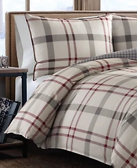 Closeout! Eddie Bauer Portage Bay Cotton Reversible 3 Piece Comforter Set, King