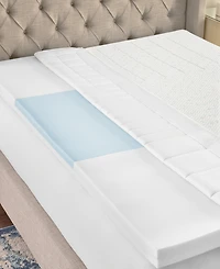 ProSleep 3" Zoned Comfort Memory Foam Mattress Topper with Cooling Cover, California King, Exclusively at Macy's