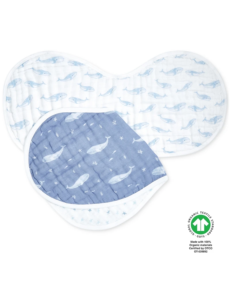 aden by aden + anais Oceanic Burpy Bibs, Pack of 2