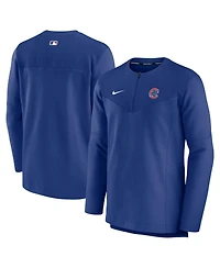 Men's Nike Royal Chicago Cubs Authentic Collection Game Time Performance Half-Zip Top