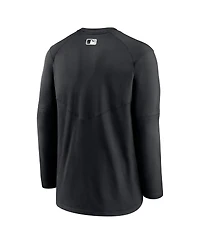 Men's Nike Black Chicago White Sox Authentic Collection Logo Performance Long Sleeve T-shirt