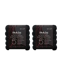 Bleach-Safe Coral Fleece Salon Towels (Pack of 10, 16x27 in.), Soft Microfiber Material, Absorbent Hair Drying Towel Set, Perfect for and Spa