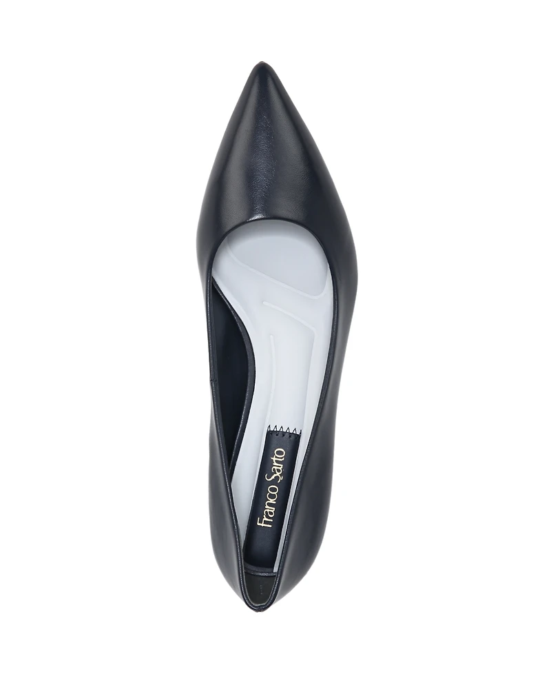 Franco Sarto Women's Racer Pointed Toe Block Heel Pumps