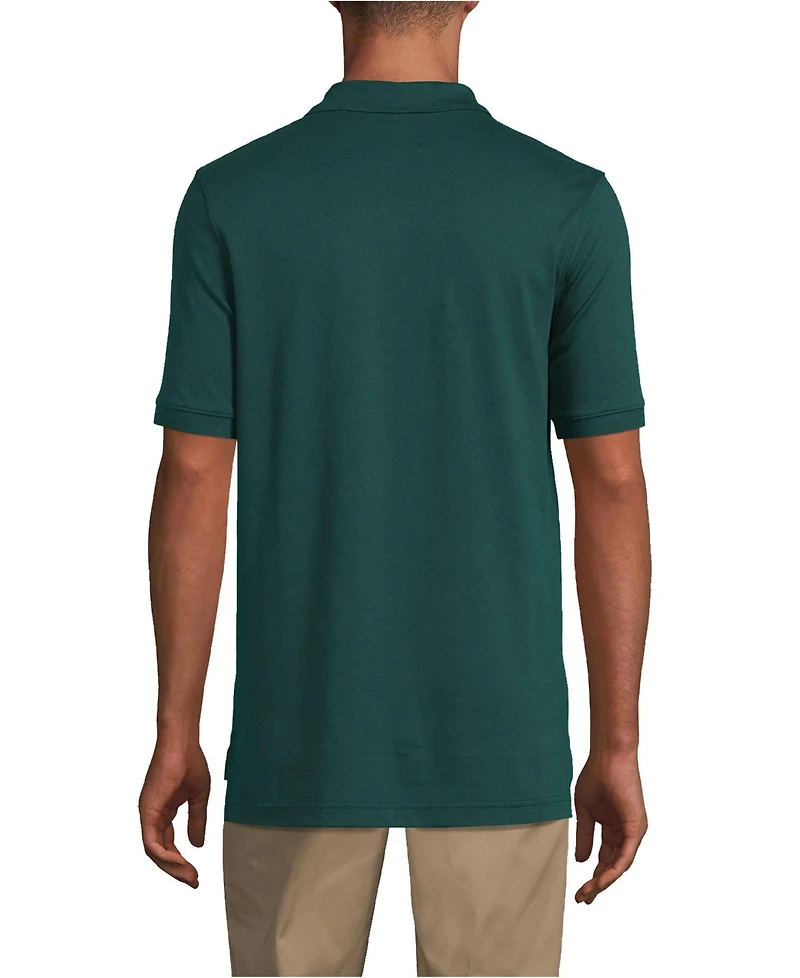 Lands' End Men's Short Sleeve Interlock Polo Shirt