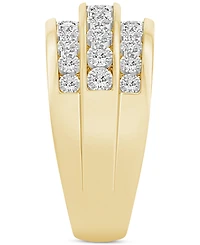 Diamond Triple Row Band (3/4 ct. t.w.) in 14k Gold
